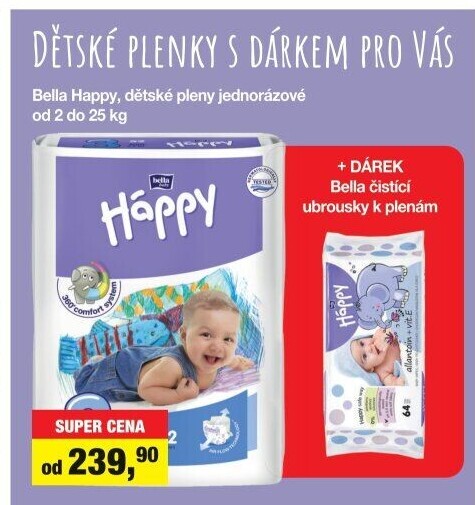 Pleny dětské Háppy Bella