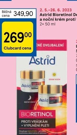 Balení krém denní a noční Bioretinol Astrid