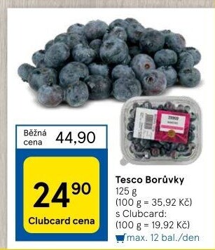 Borůvky Tesco