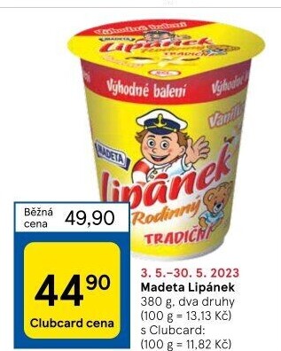 Dezert Lipánek Madeta