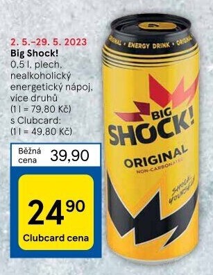 Energetický nápoj Big Shock