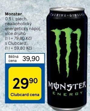 Energetický nápoj Monster Energy
