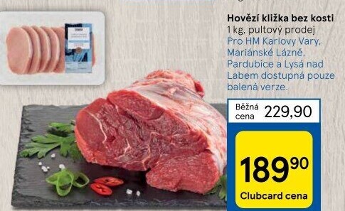 Hovězí přední bez kosti - kližka