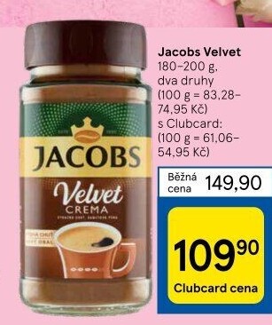Instantní káva Jacobs Velvet