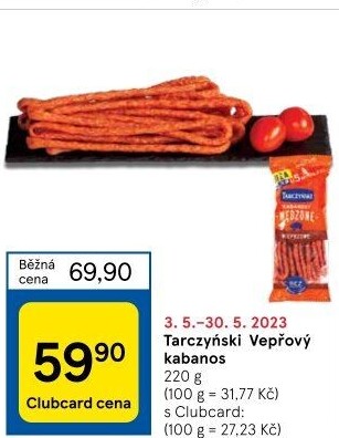 Kabanos vepřový Tarczyński