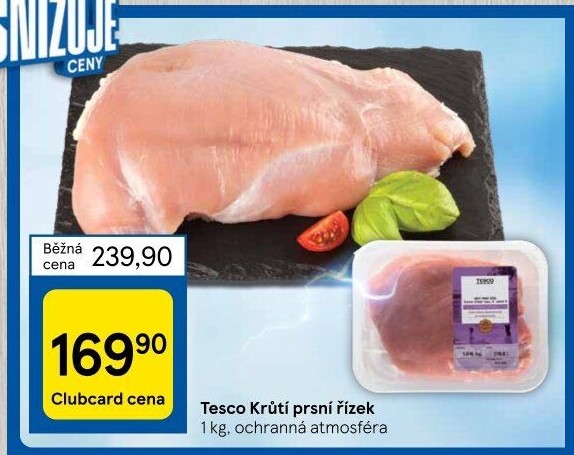 Krůtí prsní řízky Tesco