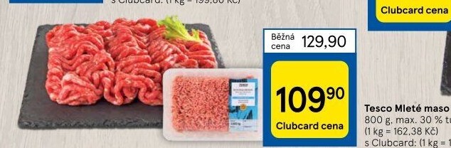 Mleté maso mix Tesco