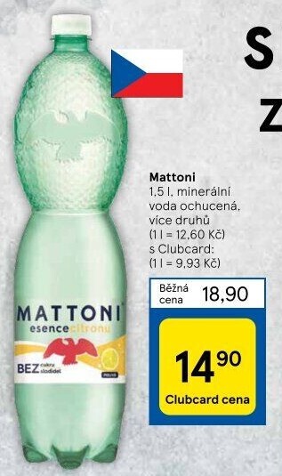 Ochucená voda Mattoni