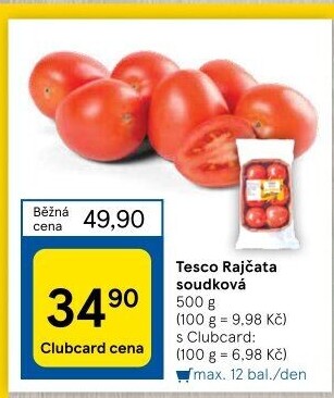 Rajčata soudková Tesco