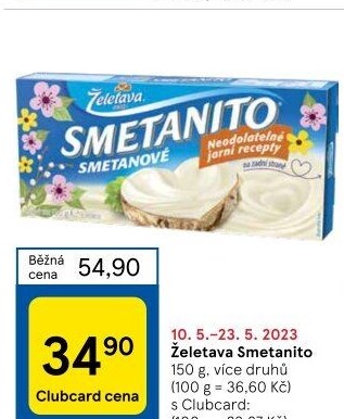Sýr tavený Smetanito Želetava