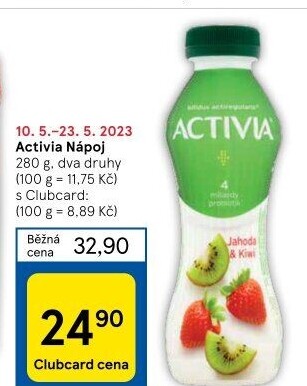 Jogurtový nápoj Activia Danone