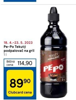 Podpalovač tekutý Pe-Po