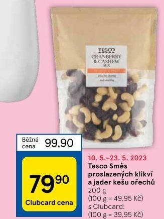 Směs sušeného ovoce a ořechů Tesco
