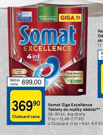 Tablety do myčky Excellence Somat