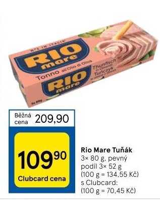 Tuňák Rio Mare