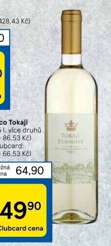 Vína Tokaji Tesco