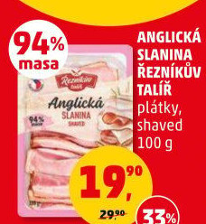 Anglická slanina Řezníkův talíř