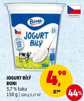Bílý jogurt Boni