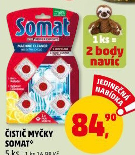 Čistič myčky při plné myčce Somat