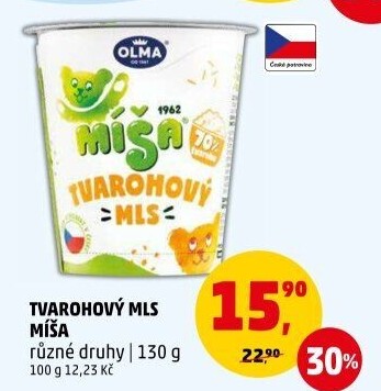 Dezert Tvarohový mls Míša Olma