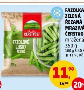 Fazolové lusky mražené Mrazivá čerstvost
