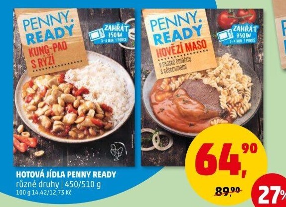 Hotová jídla Penny Ready