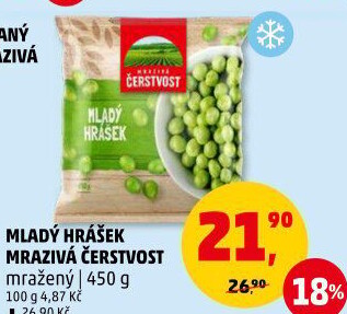 Hrášek mražený Mrazivá Čerstvost