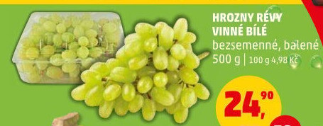 Hrozny bílé bezsemenné