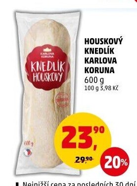 Knedlík houskový Karlova Koruna