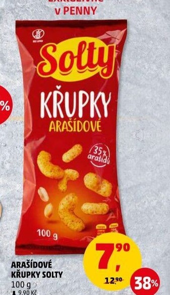 Křupky arašídové Solty