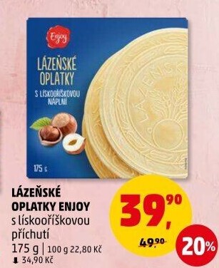 Lázeňské oplatky Enjoy