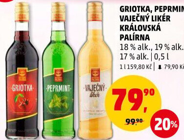 Likér Griotka Královská palírna