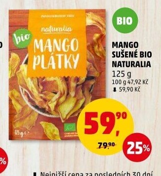 Mango sušené bio Naturalia