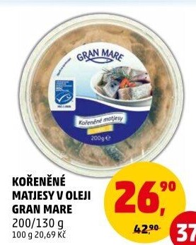 Matjesy kořeněné v oleji Gran Mare
