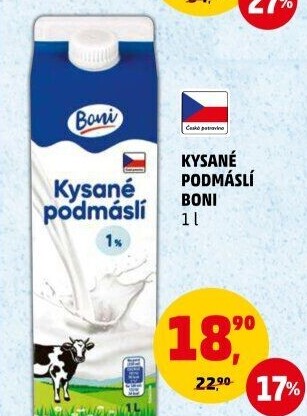 Nápoj podmáslí kysané Boni