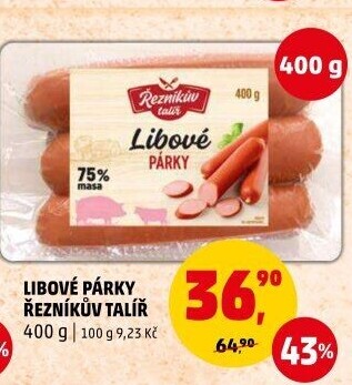 Párky libové Řezníkův talíř