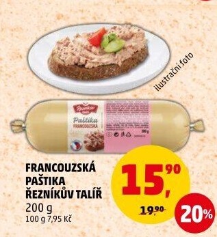 Paštika francouzská Řezníkův talíř