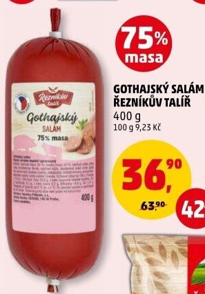 Salám Gothaj Řezníkův talíř