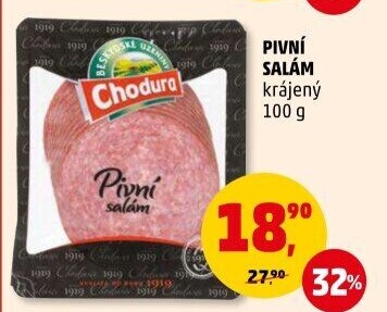 Salám pivní Beskydské uzeniny Chodura