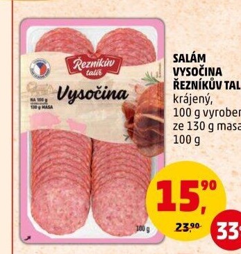 Salám Vysočina Řezníkův talíř