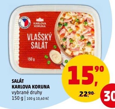 Saláty Karlova Koruna