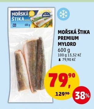 Štika mořská kuchaná mražená Premium Mylord