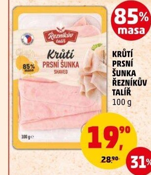 Šunka krůtí prsní Řezníkův talíř