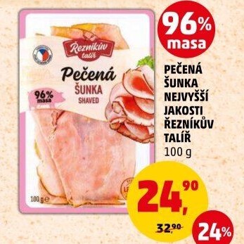 Šunka pečená nejvyšší jakosti Řezníkův talíř