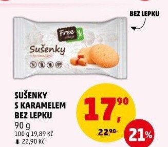 Sušenky bez lepku Free Village