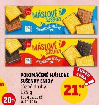 Sušenky polomáčené Enjoy