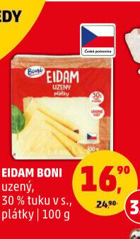 Sýr Eidam uzený 30% Boni