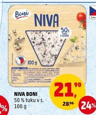 Sýr Niva 50% Boni