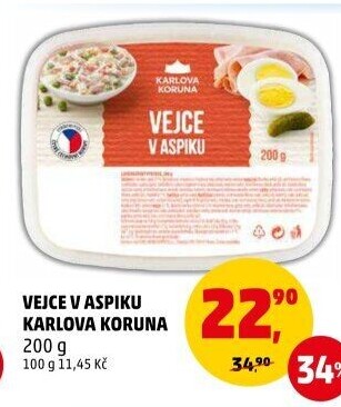 Vejce v aspiku Karlova Koruna