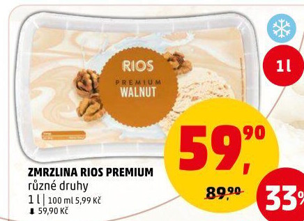Zmrzlina ve vaničce Premium Rios